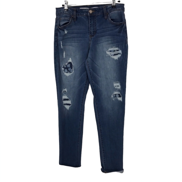 Tinseltown Distressed Skinny Jeans Great Stretch - Picture 1 of 10